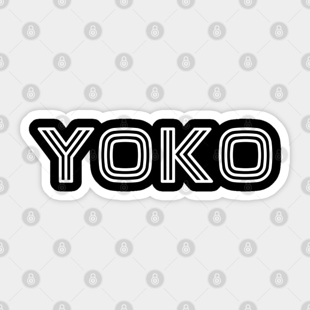 Yoko Soft Sticker by Bootleg Factory